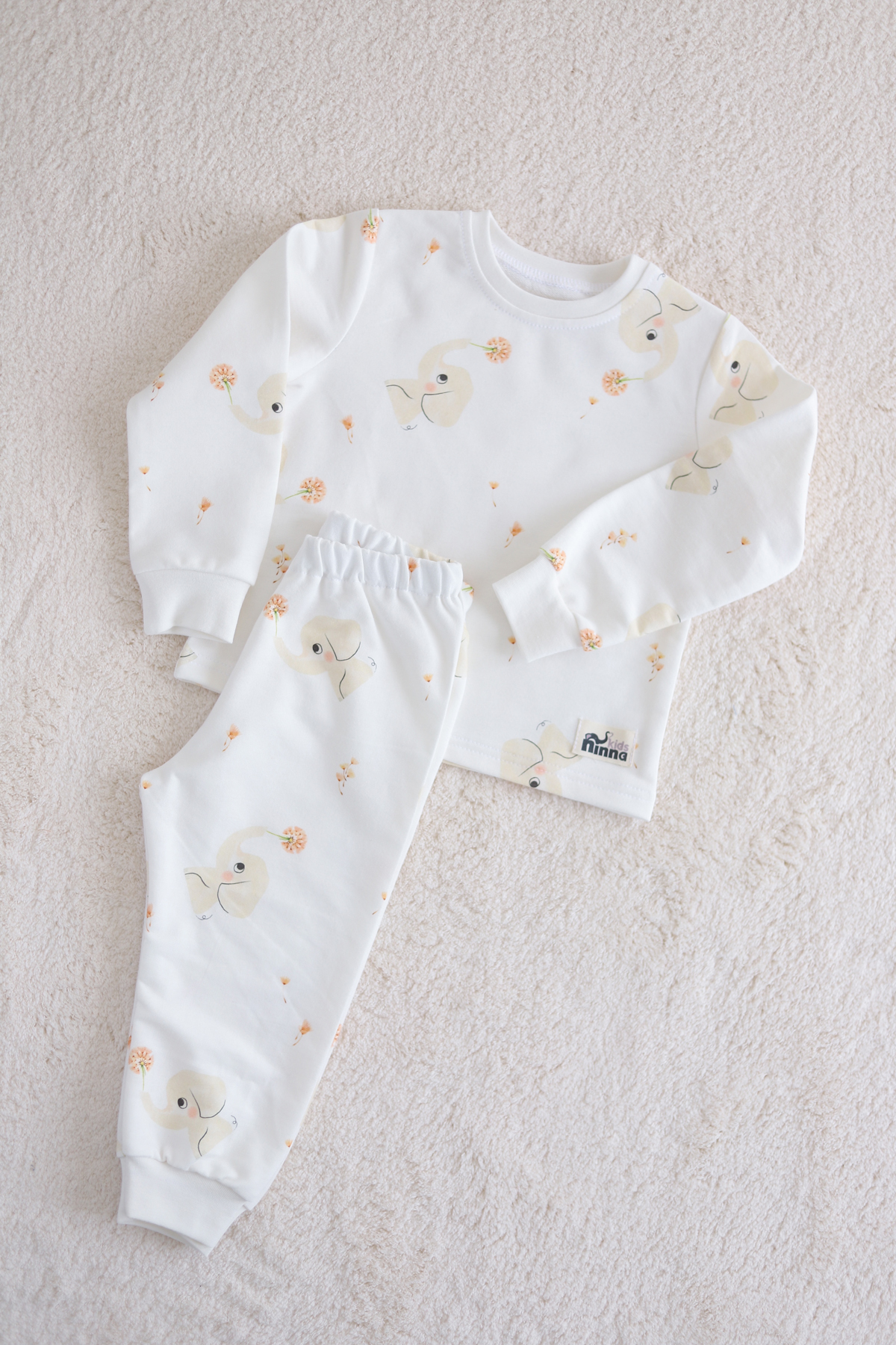 Pijama Takımı 0.5 TOG Elephant Love - Görsel 8